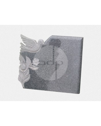 Lápide com escultura