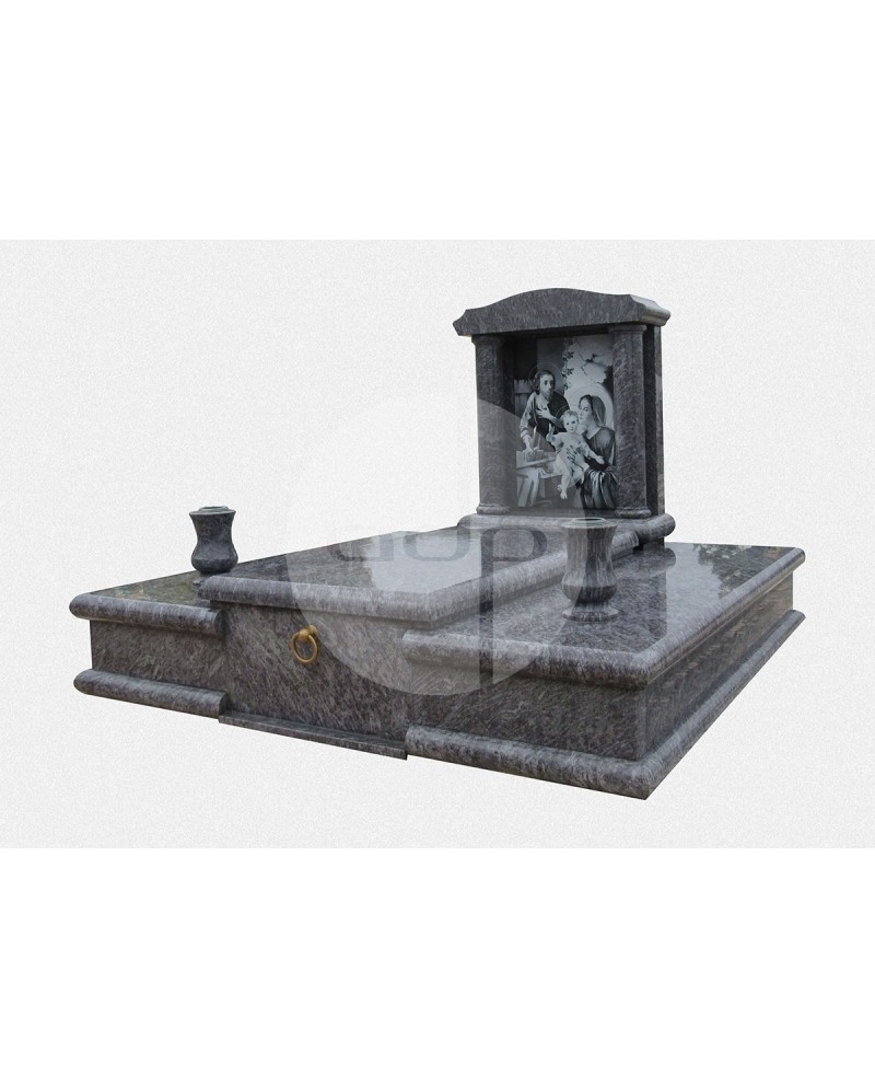 Jazigo Subterrâneo com Campa em Azul Carib