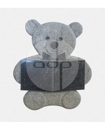 Lápide com Urso esculpido