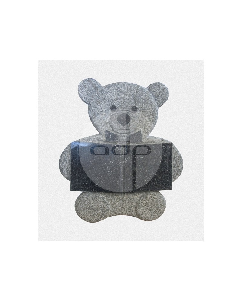 Lápide com Urso esculpido