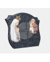 Alçado Azul com pintura manual da nossa senhora e santo antónio