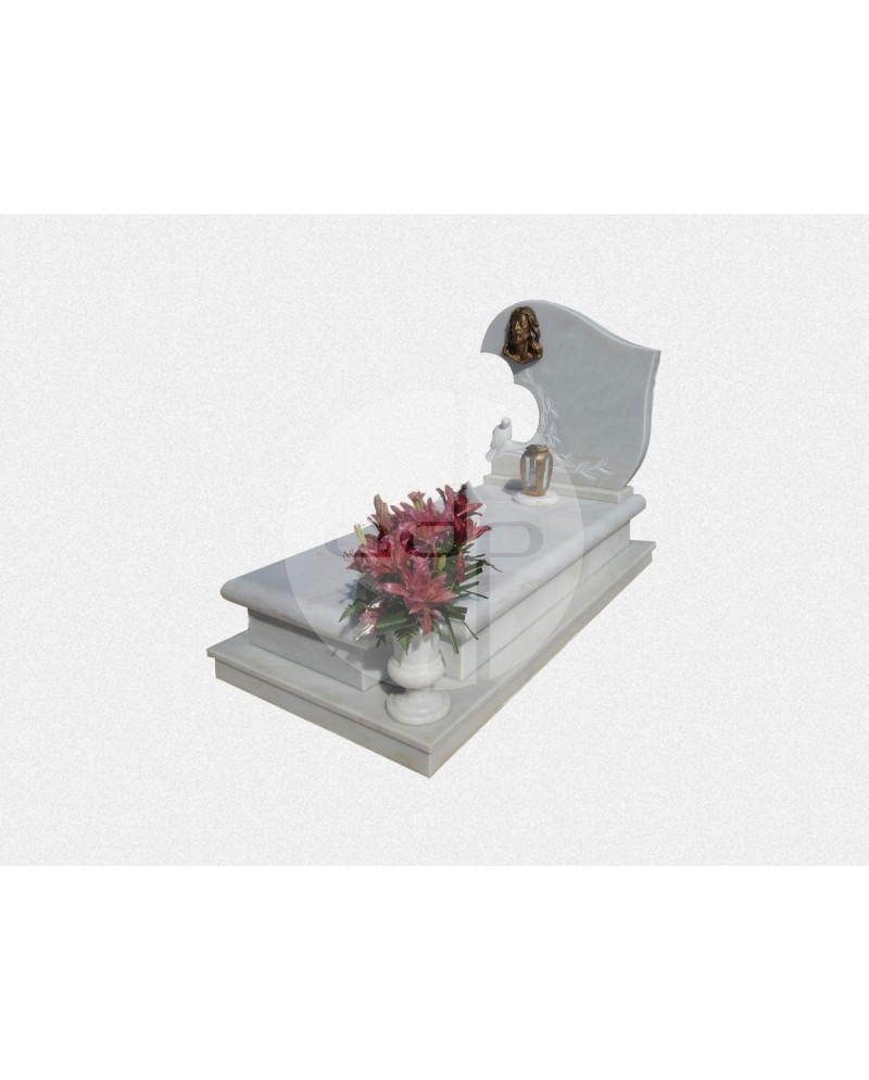 Campa em Mármore com Escultura de Pombo