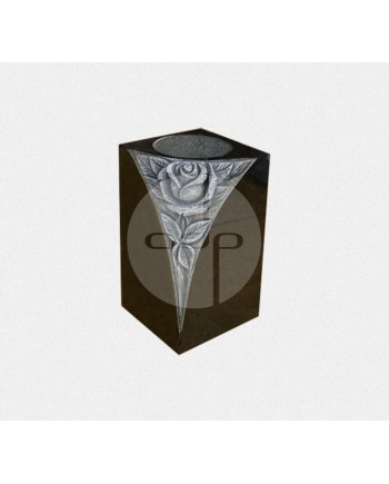 Vaso com escultura