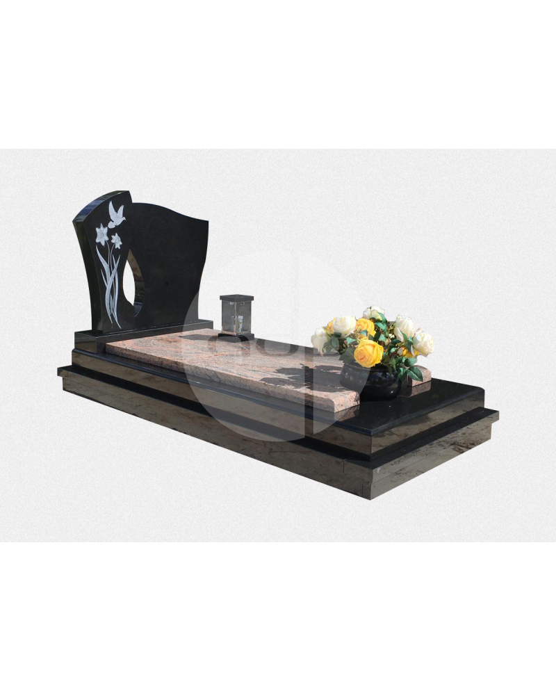 Campa em Granito Multicolor Indiano e Preto Intenso