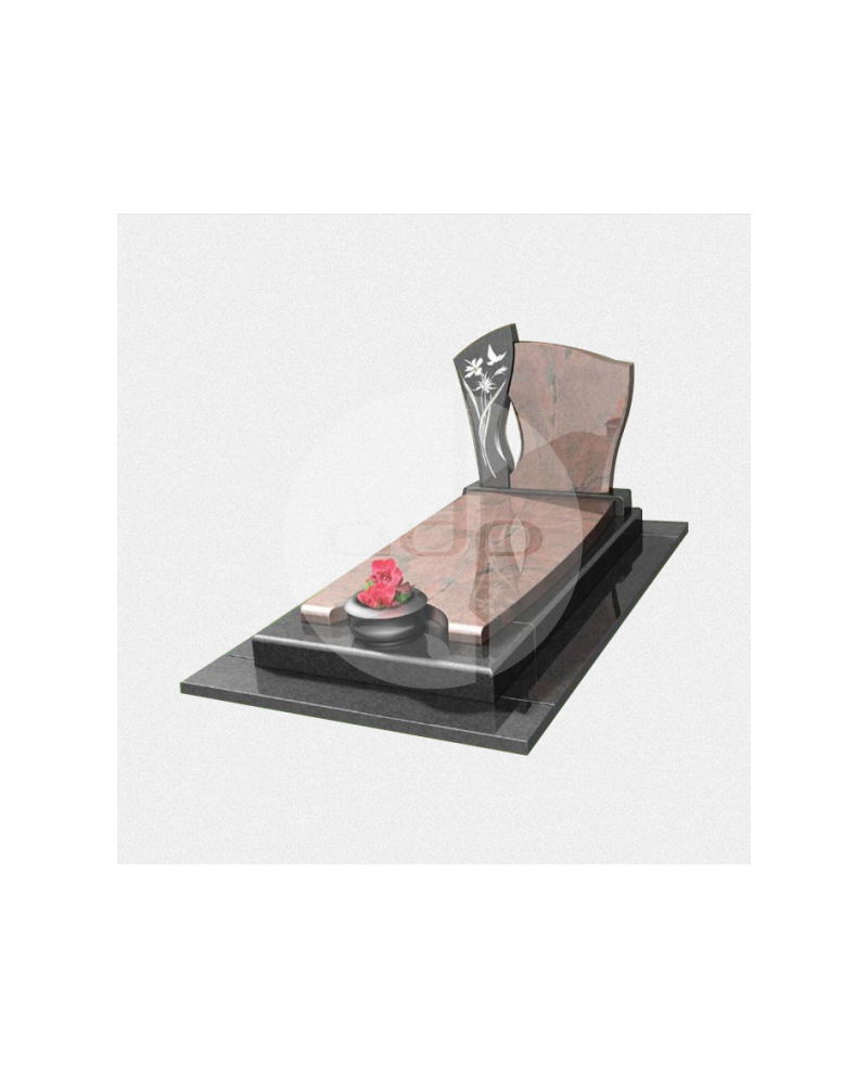 Campa em granito Multicolor e Preto